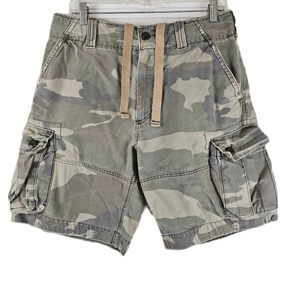 Vintage 90s Abercrombie and Fitch Cargo Shorts Mens 32 Camo